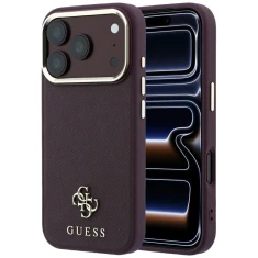 Чохол Guess Saffiano Small 4G & Classic Logo для iPhone 18 Pro Max | 17 Pro Max Red (GUHMP18X6PSA4DMU)