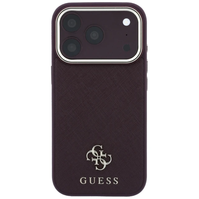 Чохол Guess Saffiano Small 4G & Classic Logo для iPhone 18 Pro Max | 17 Pro Max Red (GUHMP18X6PSA4DMU)