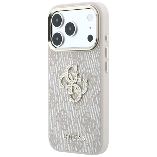 Чохол Guess 4G & Big Strass Logo для iPhone 18 Pro Max | 17 Pro Max Pink (GUHCP18X6P4DSMLP)