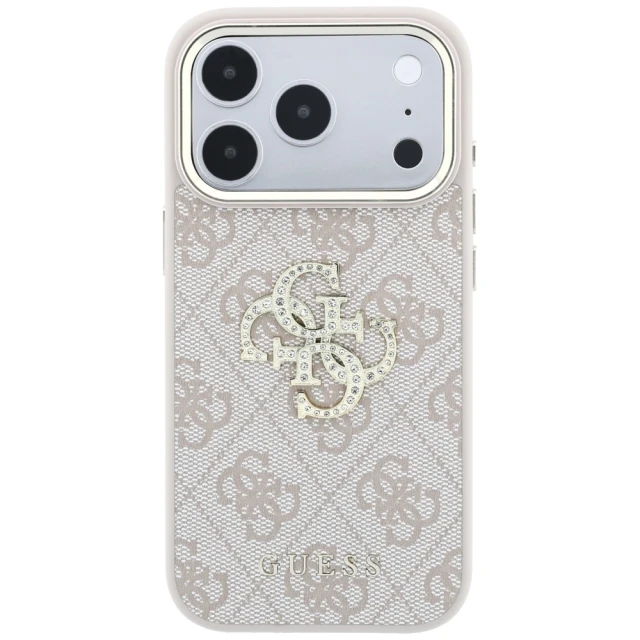 Чохол Guess 4G & Big Strass Logo для iPhone 18 Pro Max | 17 Pro Max Pink (GUHCP18X6P4DSMLP)