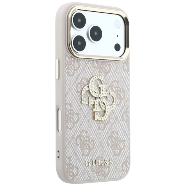 Чохол Guess 4G & Big Strass Logo для iPhone 18 Pro Max | 17 Pro Max Pink (GUHCP18X6P4DSMLP)