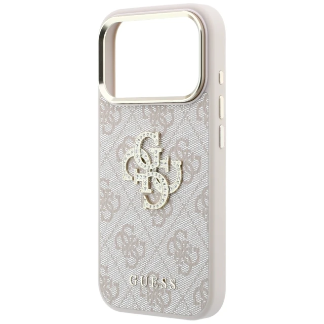 Чохол Guess 4G & Big Strass Logo для iPhone 18 Pro Max | 17 Pro Max Pink (GUHCP18X6P4DSMLP)