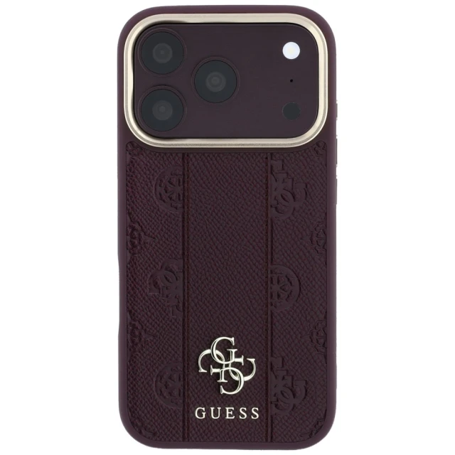 Чохол Guess Stripe Peony 4G Logo для iPhone 18 Pro | 17 Pro Red (GUHMP18L6PGSU4EU)