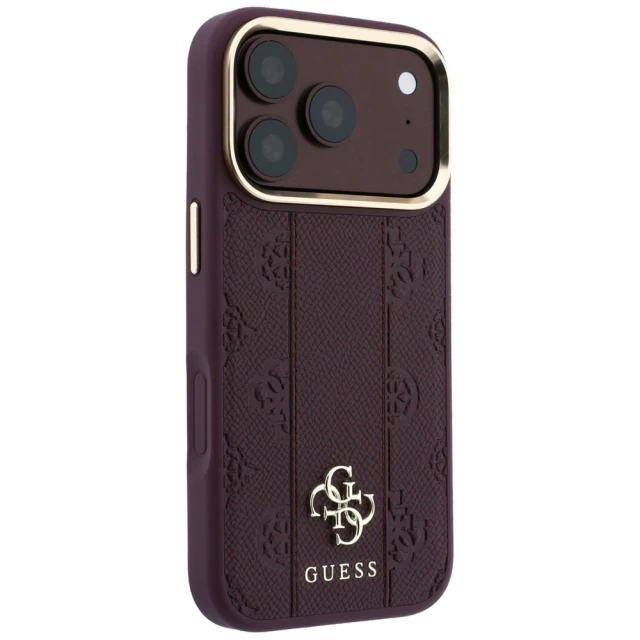 Чохол Guess Stripe Peony 4G Logo для iPhone 18 Pro | 17 Pro Red (GUHMP18L6PGSU4EU)