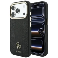 Чохол Guess Stripe Peony 4G Logo для iPhone 18 Pro | 17 Pro Black (GUHMP18L6PGSU4EK)