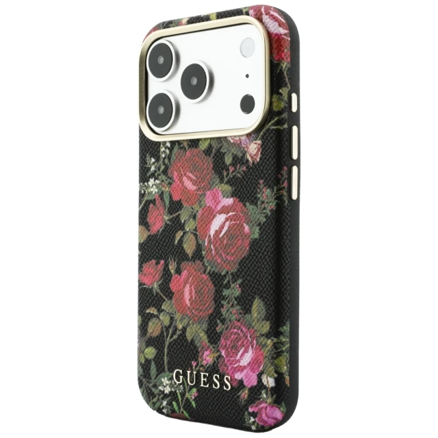 Чохол Guess Blossom Roses Print для iPhone 18 Pro Max | 17 Pro Max Black (GUHMP18X6PWGTBEK)