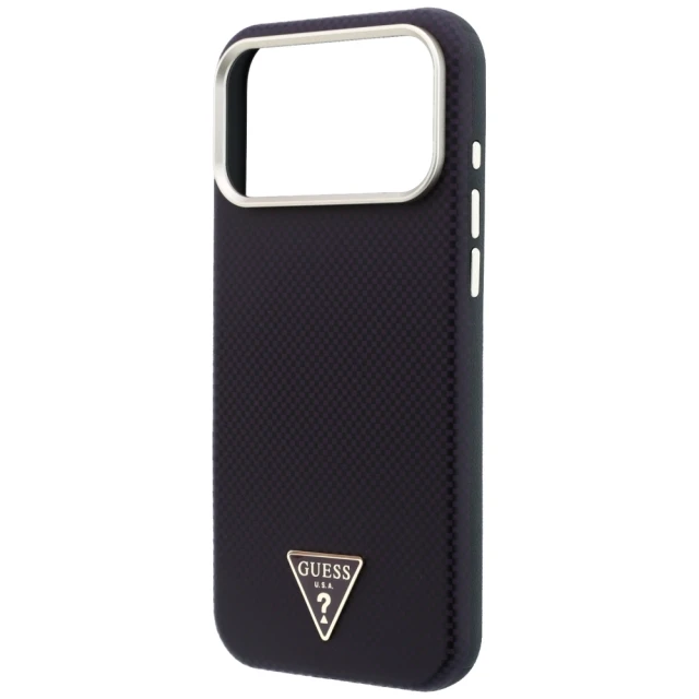 Чохол Guess Kevlar Triangle Logo для iPhone 18 Pro | 17 Pro Burgundy (GUHMP18L6PWKSGTU)