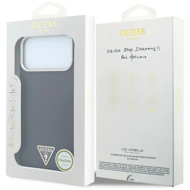 Чохол Guess Kevlar Triangle Logo для iPhone 18 Pro | 17 Pro Burgundy (GUHMP18L6PWKSGTU)