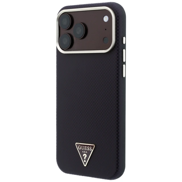 Чохол Guess Kevlar Triangle Logo для iPhone 18 Pro Max | 17 Pro Max Burgundy (GUHMP18X6PWKSGTU)