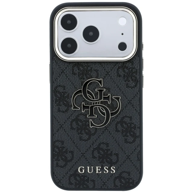 Чохол Guess 4G & Big Resin Logo для iPhone 18 Pro Max | 17 Pro Max Black (GUHCP18X6P4SRMLK)