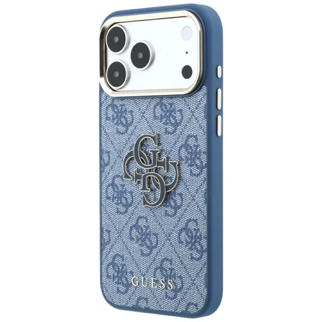 Чохол Guess 4G & Big Resin Logo для iPhone 18 Pro | 17 Pro Light Blue (GUHCP18L6P4SRMLB)