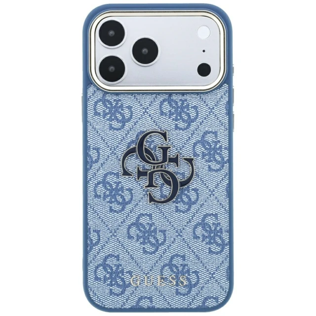 Чохол Guess 4G & Big Resin Logo для iPhone 18 Pro | 17 Pro Light Blue (GUHCP18L6P4SRMLB)