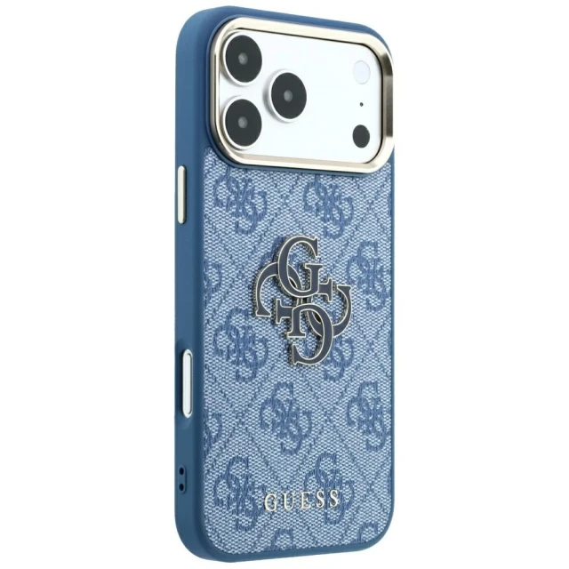 Чохол Guess 4G & Big Resin Logo для iPhone 18 Pro | 17 Pro Light Blue (GUHCP18L6P4SRMLB)