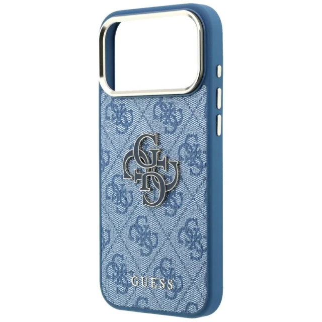 Чохол Guess 4G & Big Resin Logo для iPhone 18 Pro | 17 Pro Light Blue (GUHCP18L6P4SRMLB)