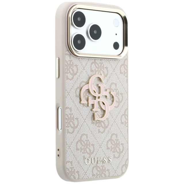 Чохол Guess 4G & Big Resin Logo для iPhone 18 Pro | 17 Pro Pink (GUHCP18L6P4SRMLP)