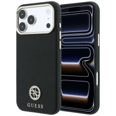 Чохол Guess Grained Round Strass Logo для iPhone 18 Pro Max | 17 Pro Max Black (GUHMP18X6PSRMDEK)