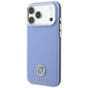 Чохол Guess Grained Round Strass Logo для iPhone 18 Pro | 17 Pro Blue (GUHMP18L6PSRMDEB)