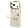 Чохол Guess Ring Stand 360 Grained Classic Logo для iPhone 18 Pro Max | 17 Pro Max Beige (GUHMP18X6PSGRSCLE)