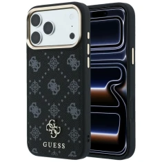 Чохол Guess Peony 4G Small Logo для iPhone 18 Pro | 17 Pro Black (GUHMP18L6PGS4NPK)