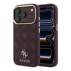 Чохол Guess Peony 4G Small Logo для iPhone 18 Pro | 17 Pro Burgundy (GUHMP18L6PGS4NPU)