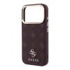 Чохол Guess Peony 4G Small Logo для iPhone 18 Pro | 17 Pro Burgundy (GUHMP18L6PGS4NPU)