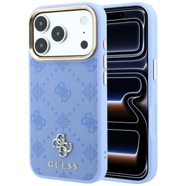 Чохол Guess Peony 4G Small Logo для iPhone 18 Pro | 17 Pro Light Blue (GUHMP18L6PGS4NPB)