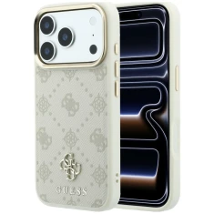 Чохол Guess Peony 4G Small Logo для iPhone 18 Pro | 17 Pro Beige (GUHMP18L6PGS4NPE)