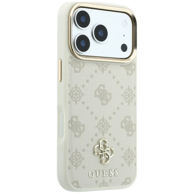 Чохол Guess Peony 4G Small Logo для iPhone 18 Pro | 17 Pro Beige (GUHMP18L6PGS4NPE)