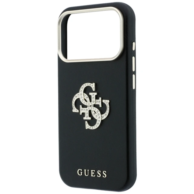 Чехол Guess Smooth & Big Strass Logo для iPhone 18 Pro Max | 17 Pro Max Black (GUHCP18X6PWGSPDK)