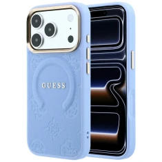 Чохол Guess Saffiano Peony & Ring для iPhone 18 Pro | 17 Pro Blue (GUHMP18LPSAMSECB)