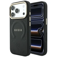 Чохол Guess Saffiano Peony & Ring для iPhone 18 Pro Max | 17 Pro Max Black (GUHMP18XPSAMSECK)