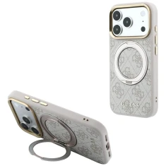 Чохол Guess Ring Stand 360 4G Classic Logo для iPhone 18 Pro | 17 Pro Pink (GUHMP18L6PS4RSCLP)