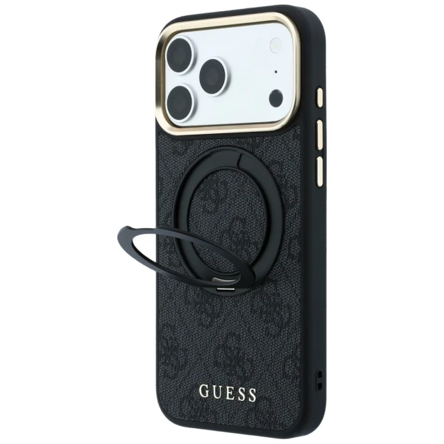 Чохол Guess Ring Stand 360 4G Classic Logo для iPhone 18 Pro Max | 17 Pro Max Black (GUHMP18X6PS4RSCLK)