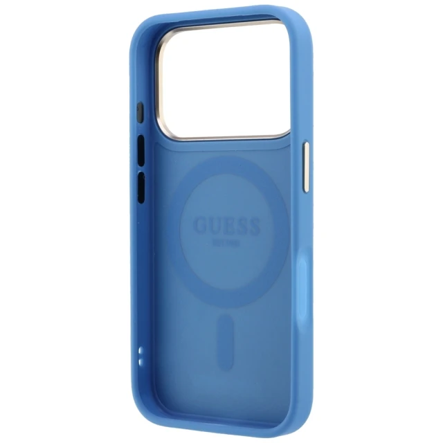 Чохол Guess Ring Stand 360 4G Classic Logo для iPhone 18 Pro Max | 17 Pro Max Blue (GUHMP18X6PS4RSCLB)