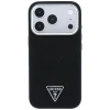 Чехол Guess Grained Triangle Logo для iPhone 18 Pro | 17 Pro Black (GUHMP18LPGSMTLSK)