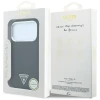 Чехол Guess Grained Triangle Logo для iPhone 18 Pro | 17 Pro Black (GUHMP18LPGSMTLSK)