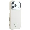 Чохол Guess Grained Triangle Logo для iPhone 18 Pro | 17 Pro Beige (GUHMP18LPGSMTLSE)