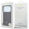 Чохол Guess Grained Triangle Logo для iPhone 18 Pro Max | 17 Pro Max Burgundy (GUHMP18XPGSMTLSU)