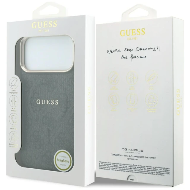 Чохол Guess Embossed 4G Classic для iPhone 18 Pro | 17 Pro Black (GUHMP18LP4MSEGCK)