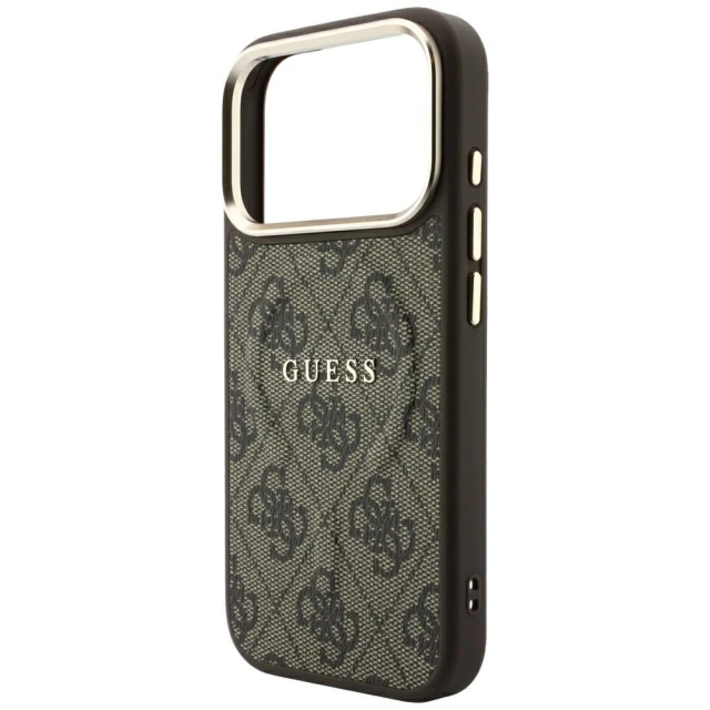 Чохол Guess Embossed 4G Classic для iPhone 18 Pro | 17 Pro Brown (GUHMP18LP4MSEGCW)