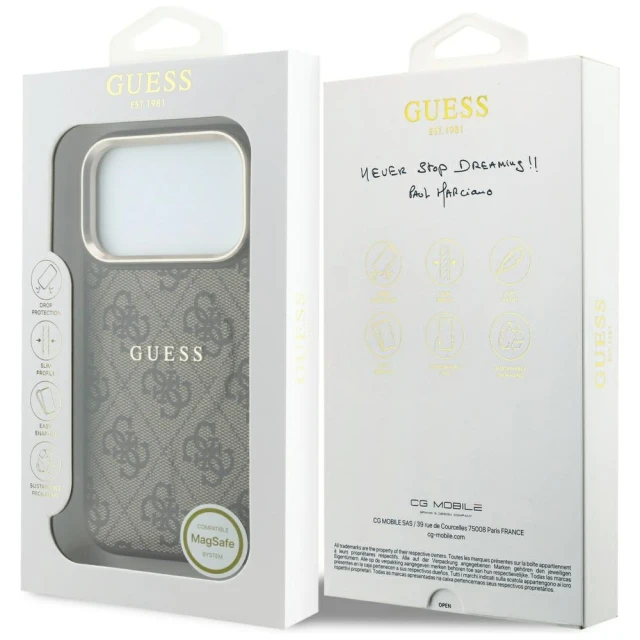 Чохол Guess Embossed 4G Classic для iPhone 18 Pro Max | 17 Pro Max Brown (GUHMP18XP4MSEGCW)