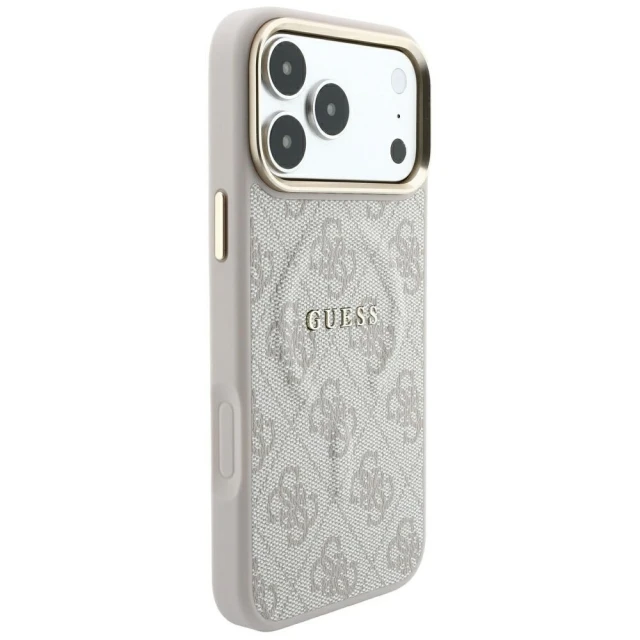 Чохол Guess Embossed 4G Classic MagSafe для iPhone 18 Pro | 17 Pro Pink (GUHMP18LP4MSEGCP)
