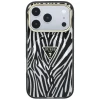 Чохол Guess IML Zebra Glitter Triangle Logo для iPhone 18 Pro Max | 17 Pro Max Silver (GUHMP18X6HZPGTLS)