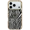 Чехол Guess IML Zebra Glitter Triangle Logo для iPhone 18 Pro Max | 17 Pro Max Gold (GUHMP18X6HZPGTLD)