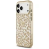 Чохол Guess IML Leopard Glitter Triangle Logo для iPhone 18 Pro | 17 Pro Brown (GUHMP18LHLEGTGLW)