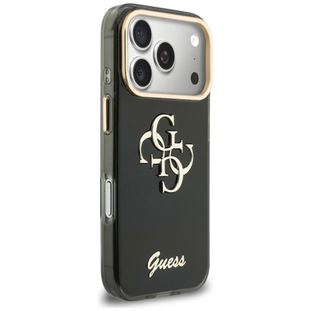 Чохол Guess IML 4G Script Metal для iPhone 18 Pro | 17 Pro Black (GUHCP18L5HC4MLSK)