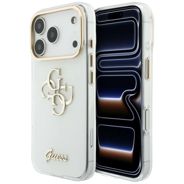 Чохол Guess IML 4G Script Metal для iPhone 18 Pro Max | 17 Pro Max White (GUHCP18X5HC4MLSH)