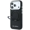 Чохол Karl Lagerfeld Ring Stand 360 Saffiano Classic Logo для iPhone 18 Pro Max | 17 Pro Max Black (KLHMP18X6PSARSKMK)