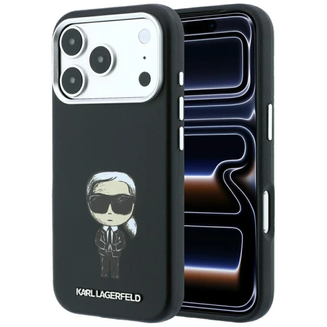 Чохол Karl Lagerfeld Smooth Ikonik Sketch для iPhone 18 Pro Max | 17 Pro Max Black (KLHMP18X6PWKIKDK)