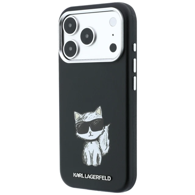 Чохол Karl Lagerfeld Smooth Choupette Sketch для iPhone 18 Pro | 17 Pro Black (KLHMP18L6PWCIKDK)